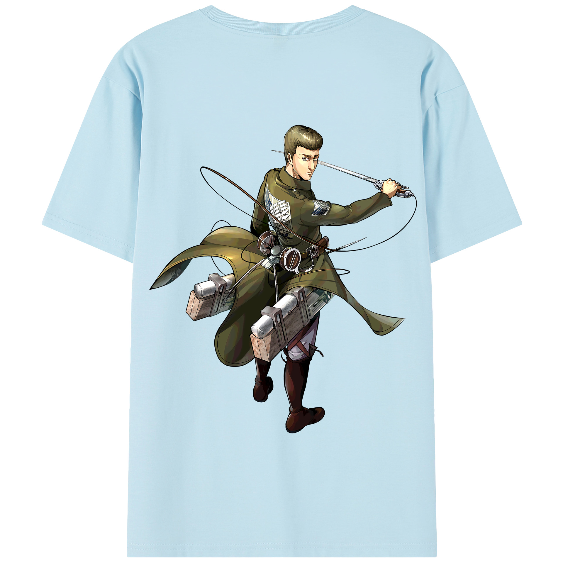 （画像用） 進撃の巨人 Attack on Titan 綿100％半袖Tシャツ（背面プリント）
